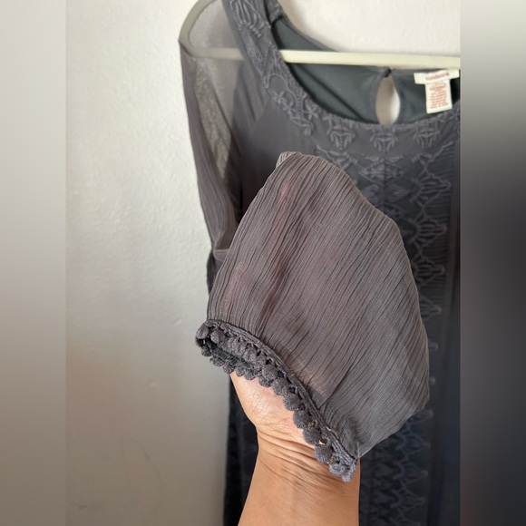 Sundance gray maxi dress size 14P - Picture 9 of 12